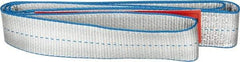 Lift-All - 3' Long x 2" Wide, 6,400 Lb Vertical Capacity, 1 Ply, Polyester Web Sling - 5,000 Lb Choker Capacity - Apex Tool & Supply