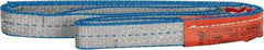 Lift-All - 3' Long x 1" Wide, 3,200 Lb Vertical Capacity, 2 Ply, Polyester Web Sling - 2,500 Lb Choker Capacity - Apex Tool & Supply
