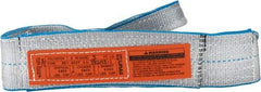 Lift-All - 3' Long x 3" Wide, 4,800 Lb Vertical Capacity, 1 Ply, Polyester Web Sling - 3,800 Lb Choker Capacity - Apex Tool & Supply