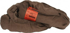 Lift-All - 8' Long x 4" Wide, 53,000 Lb Vertical Capacity, Polyester Web Sling - 42,400 Lb Choker Capacity, 2-3/4" Diam Chain, Brown - Apex Tool & Supply