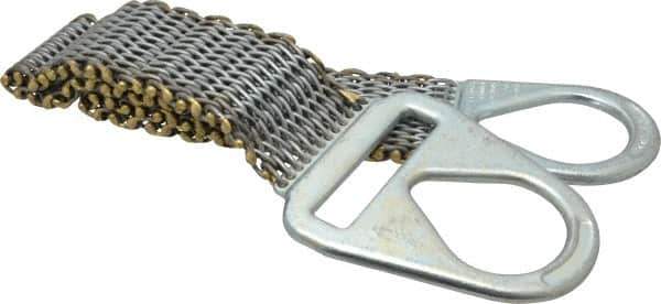 Lift-All - 4' Long x 4" Wide, 4,800 Lb Vertical Capacity, Steel Web Sling - 4,800 Lb Choker Capacity - Apex Tool & Supply