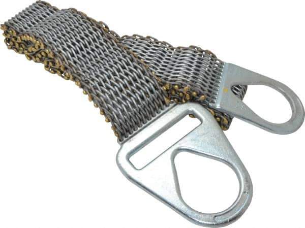 Lift-All - 8' Long x 4" Wide, 4,800 Lb Vertical Capacity, Steel Web Sling - 4,800 Lb Choker Capacity - Apex Tool & Supply