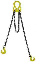 Lift-All - 14' Long, 20,800 Lb Vertical Capacity, Alloy Steel Web Sling - Adjust-A-Link Chain Sling, 1/2" Diam Chain - Apex Tool & Supply