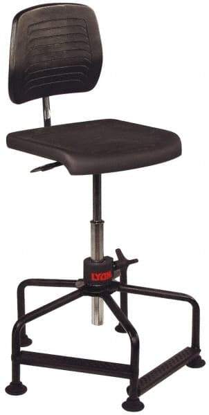Lyon - Adjustable Chair - Polyurethane Seat, Black - Apex Tool & Supply