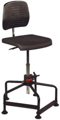 Lyon - Adjustable Chair - Polyurethane Seat, Black - Apex Tool & Supply