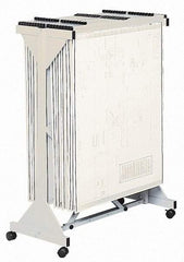 Safco - 29 Inch Wide x 20-1/2 Inch Deep x 54-1/2 Inch High, Steel Vertical Print Storage - Putty, 18 to 42 Inch Clamp Width - Apex Tool & Supply