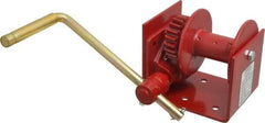 THERN - 750/340 Lbs. Load Limit Worm Gear Hand Winch - 750 Lbs. Line Pull Capacity, 21 Lbs. Force to Lift 1,000 Pounds, 3/16 inch Cable Diameter - Apex Tool & Supply