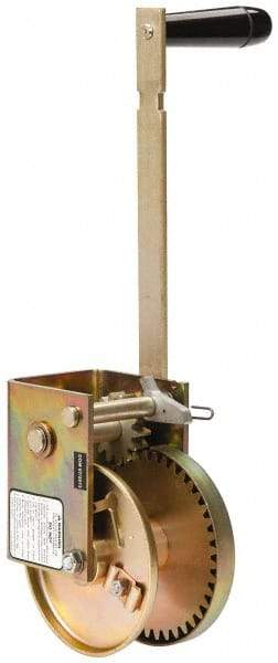 THERN - 1000/300 Lbs. Load Limit Marine Spur Gear Winch - 1,000 Lbs. Line Pull Capacity, 55 Lbs. Force to Lift 1,000 Pounds, 3/16 inch Cable Diameter - Apex Tool & Supply