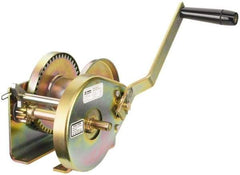 THERN - 2000/850 Lbs. Load Limit Marine Spur Gear Winch - 2,000 Lbs. Line Pull Capacity, 22 Lbs. Force to Lift 1,000 Pounds, 1/4 inch Cable Diameter - Apex Tool & Supply