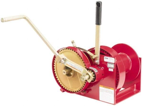 THERN - 4000/2000 Lbs. Load Limit Marine Spur Gear Winch - 4,000 Lbs. Line Pull Capacity, 10 Lbs. Force to Lift 1,000 Pounds, 3/8 inch Cable Diameter - Apex Tool & Supply