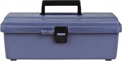 Flambeau - 1 Compartment 1 Tray Utility Tool Box - 13" Wide x 5-3/8" Deep x 4-3/4" High, Copolymer Resin, Gray - Apex Tool & Supply