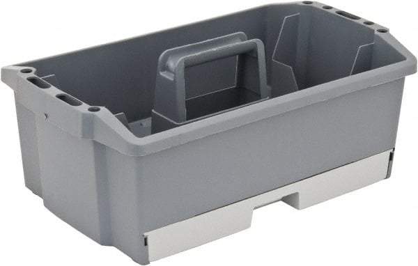 Flambeau - 12 Compartment 1 Tray Utility Tool Box - 13-3/4" Wide x 9" Deep x 4" High, Copolymer Resin, Gray - Apex Tool & Supply