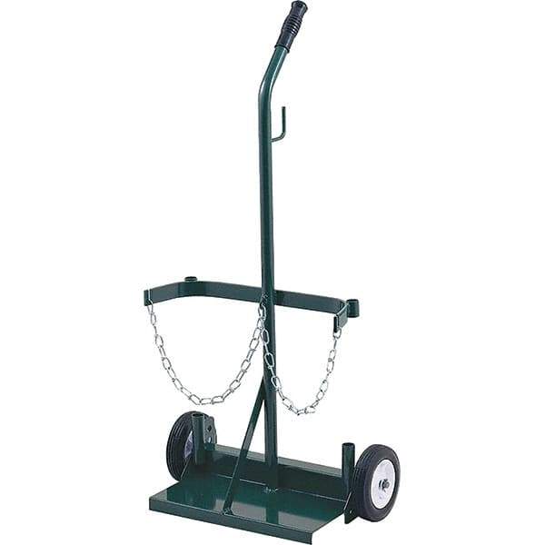 Harper Trucks - 39-1/2" OAH Hand Truck - Single Grip Handle, Semi-Pneumatic Wheels - Apex Tool & Supply