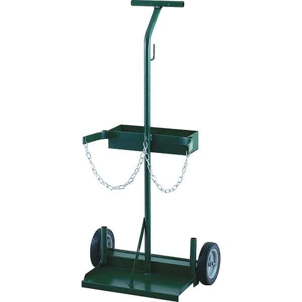 Harper Trucks - 43-1/2" OAH Hand Truck - Single Grip Handle, Semi-Pneumatic Wheels - Apex Tool & Supply