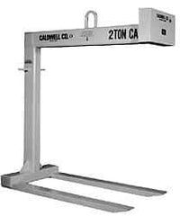 Caldwell - 6,000 Lb Capacity Pallet Lifter - 42" Long x 5" Wide, 4" Eye Thickness, 25" Outside Diameter - Apex Tool & Supply