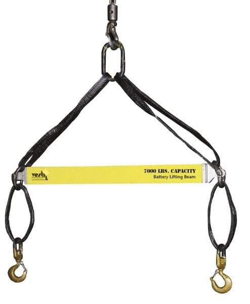Caldwell - 7,000 Lb Capacity Lifting Beam for Batteries - 36" Long x , 3/4" Eye Thickness - Apex Tool & Supply