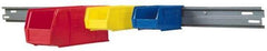 Akro-Mils - 48" Wide x 3" High, Gray Bin Hanging Rail - Use with Akro-Mils - 30-210, 30-220, 30-230 - Apex Tool & Supply