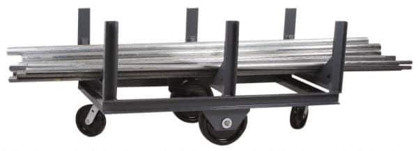 Made in USA - 4,000 Lb Capacity Bar Cradle Truck - 28" OAW - Apex Tool & Supply