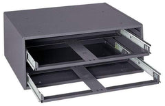 Durham - 2 Drawer, Small Parts Slide Rack Cabinet - 15-3/4" Deep x 20" Wide x 8-1/8" High - Apex Tool & Supply