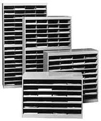 Safco - Deluxe Organizer - 24 Compartments, 9" Wide x 3" High x 12-1/4" Deep Compartment - Apex Tool & Supply