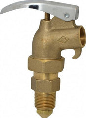 Value Collection - 3/4" NPT Brass Adjustable Drum Faucet - FM Approved, Internal Arrester, Self Closing - Apex Tool & Supply