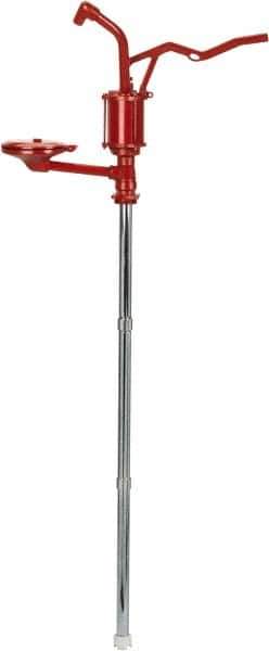 Wesco Industrial Products - Cast Iron Hand Operated Lever Pump - 16 oz per Stroke, For Fuel Oil Products - Apex Tool & Supply