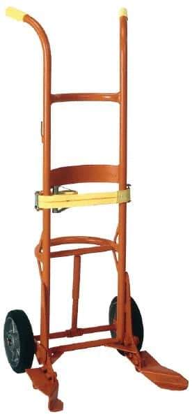 Wesco Industrial Products - 1,000 Lb Load Capacity, 55 Gal Drum Hand Truck - 23-1/2" Wide x 59-3/4" High, 2 Wheels - Apex Tool & Supply