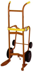 Wesco Industrial Products - 1,000 Lb Load Capacity, 55 Gal Drum Hand Truck - 23-3/4" Wide x 57-1/2" High, 4 Wheels - Apex Tool & Supply