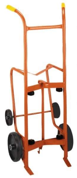 Wesco Industrial Products - 1,000 Lb Load Capacity, 55 Gal Drum Hand Truck - 24" Wide x 56" High, 4 Wheels - Apex Tool & Supply