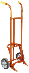 Wesco Industrial Products - 1,000 Lb Load Capacity, 55 Gal Drum Hand Truck - 24" Wide x 58" High, 4 Wheels - Apex Tool & Supply