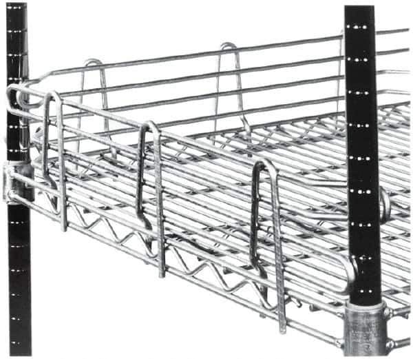Value Collection - 48" Wide, 4" High, Open Shelving Accessory/Component - Chrome Finish, 1/2" Deep, Use with NuLine Units - Apex Tool & Supply
