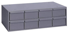 Durham - 8 Drawer, Small Parts Steel Storage Cabinet - 11-5/8" Deep x 22-3/4" Wide x 7-3/8" High - Apex Tool & Supply