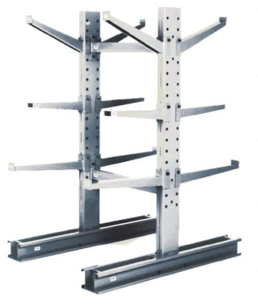 Made in USA - 12 Ft. High, Single Side Upright with Base - 15,600 Lb. Load Limit, 49 Inch Base Length, Uses 30 to 36 Inch Arm - Apex Tool & Supply