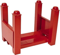 Made in USA - 2,500 Lb Capacity, Orange Stocking Modular Steel Bar Storage Stack - 12" Wide x 13" High - Apex Tool & Supply