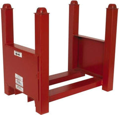 Made in USA - 5,600 Lb Capacity, Orange Stocking Modular Steel Bar Storage Stack - 15" Wide x 20" High - Apex Tool & Supply
