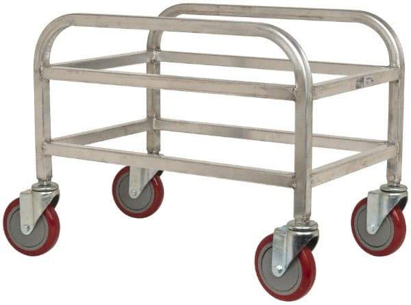 Win-Holt - 16" Wide x 24" Long x 19" High Tote Cart - 1 Slot, 1 Tote, Aluminum - Apex Tool & Supply