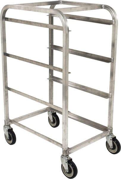 Win-Holt - 19" Wide x 27" Long x 41" High Tote Cart - 3 Slot, 3 Tote, Aluminum - Apex Tool & Supply