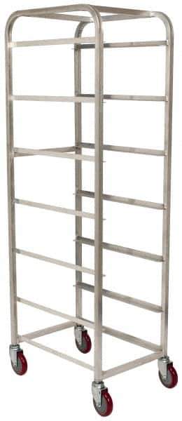 Win-Holt - 19" Wide x 27" Long x 71" High Tote Cart - 6 Slot, 6 Tote, Aluminum - Apex Tool & Supply