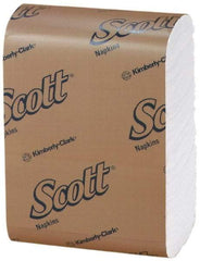 Scott - 8,000 Piece, 7" Long x 12" Wide, Low Fold Dispenser Snack Paper Napkins - 1 Ply - Apex Tool & Supply