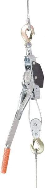 Mini-Mule - 2,000 Lb Lifting Capacity, 12' Lift Height, Lever Hoist - Made from Wire Rope - Apex Tool & Supply