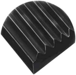 Wearwell - 75 Ft. Long x 3 Ft. Wide, Vinyl Surface, Ribbed Entrance Matting - 1/4 Inch Thick, Indoor, Heavy Traffic, Vinyl, Black, Series 305 - Apex Tool & Supply