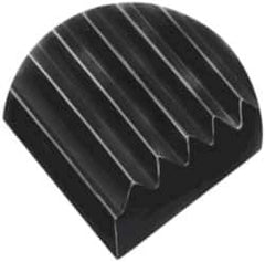 Wearwell - 75 Ft. Long x 3 Ft. Wide, Vinyl Surface, Ribbed Entrance Matting - 1/4 Inch Thick, Indoor, Heavy Traffic, Vinyl, Black, Series 305 - Apex Tool & Supply