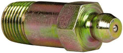 Value Collection - Straight Head Angle, 1/8 NPT Steel Standard Grease Fitting - 11.11mm Hex - Apex Tool & Supply