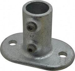 Kee - 1" Pipe, Railing Flange, Malleable Iron Flange Pipe Rail Fitting - Galvanized Finish - Apex Tool & Supply