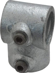 Kee - 1" Pipe, Single Socket Tee, Malleable Iron Tee Pipe Rail Fitting - Galvanized Finish - Apex Tool & Supply