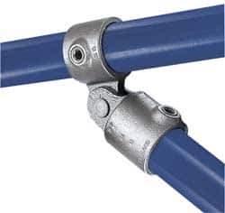 Kee - 1-1/4" Pipe, Malleable Iron Swivel Socket Pipe Rail Fitting - Galvanized Finish - Apex Tool & Supply