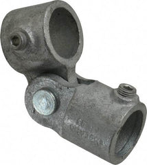 Kee - 1" Pipe, Malleable Iron Swivel Socket Pipe Rail Fitting - Galvanized Finish - Apex Tool & Supply