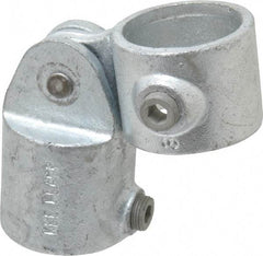 Kee - 1-1/2" Pipe, Malleable Iron Swivel Socket Pipe Rail Fitting - Galvanized Finish - Apex Tool & Supply