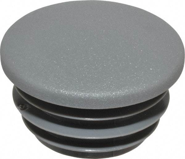 Kee - 1" Pipe, Plastic Plug Pipe Rail Fitting - Gray - Apex Tool & Supply