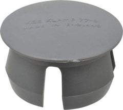Kee - 2" Pipe, Plastic Plug Pipe Rail Fitting - Gray - Apex Tool & Supply